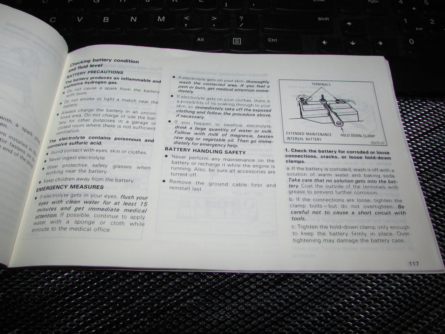 Toyota Camry (1987) Owners Manual