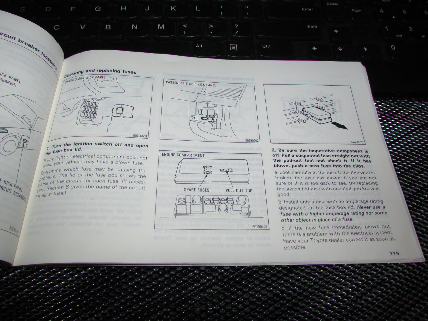 Toyota Camry (1987) Owners Manual