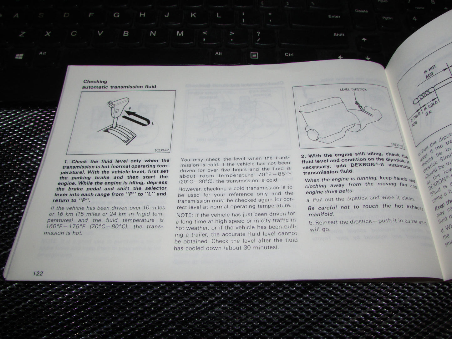 Toyota Camry (1987) Owners Manual
