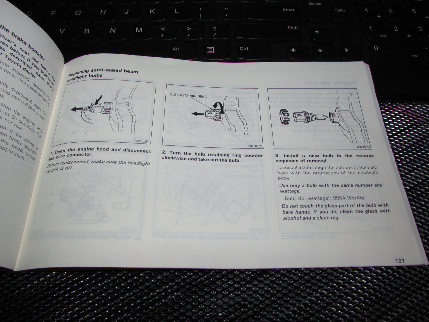 Toyota Camry (1987) Owners Manual