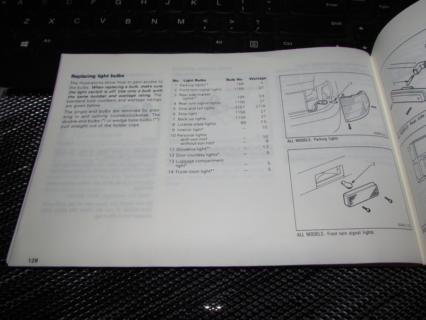 Toyota Camry (1987) Owners Manual