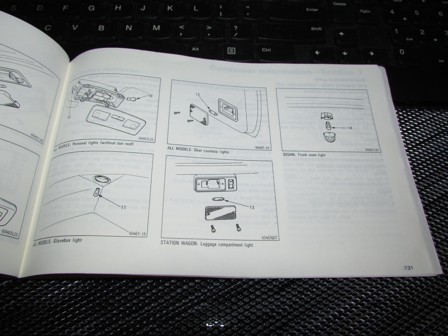Toyota Camry (1987) Owners Manual