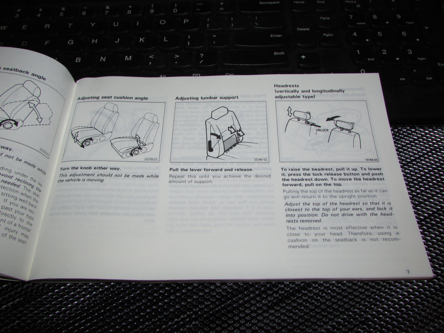 Toyota Camry (1987) Owners Manual