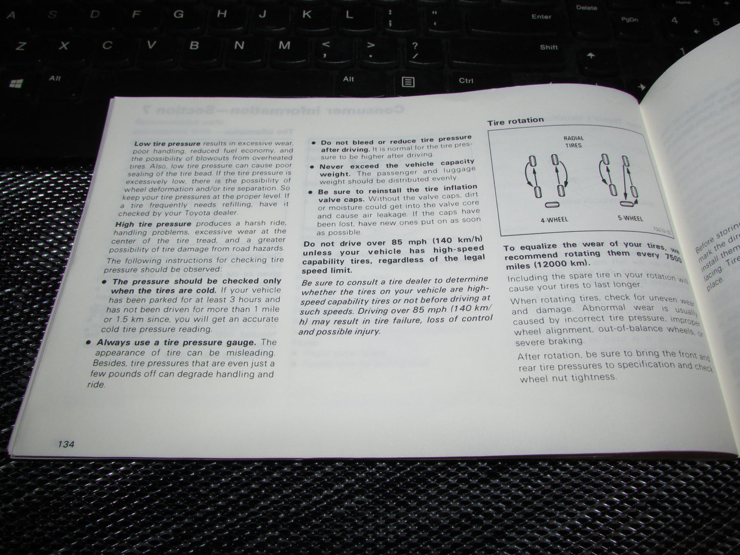 Toyota Camry (1987) Owners Manual