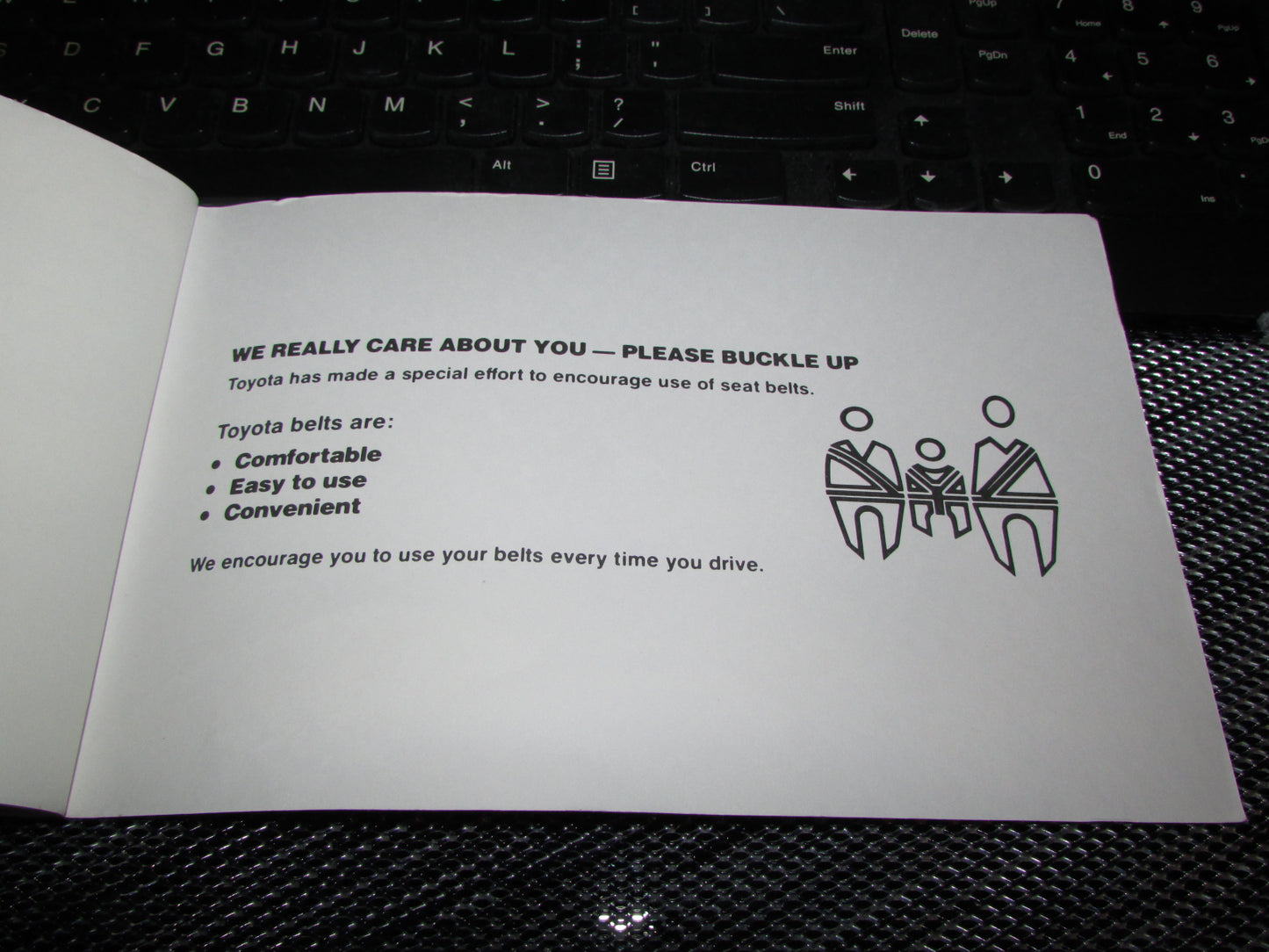 Toyota Camry (1987) Owners Manual