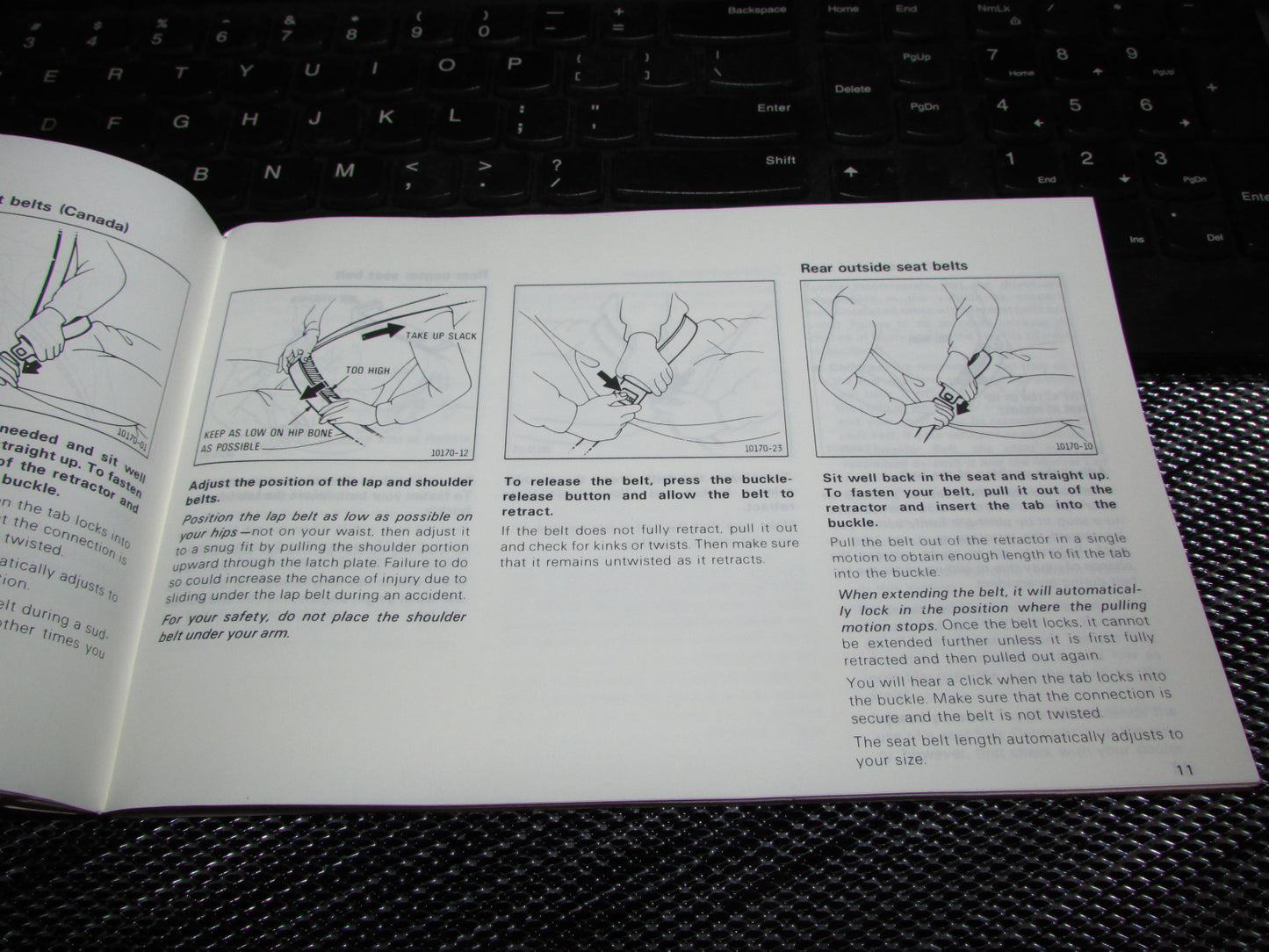 Toyota Camry (1987) Owners Manual