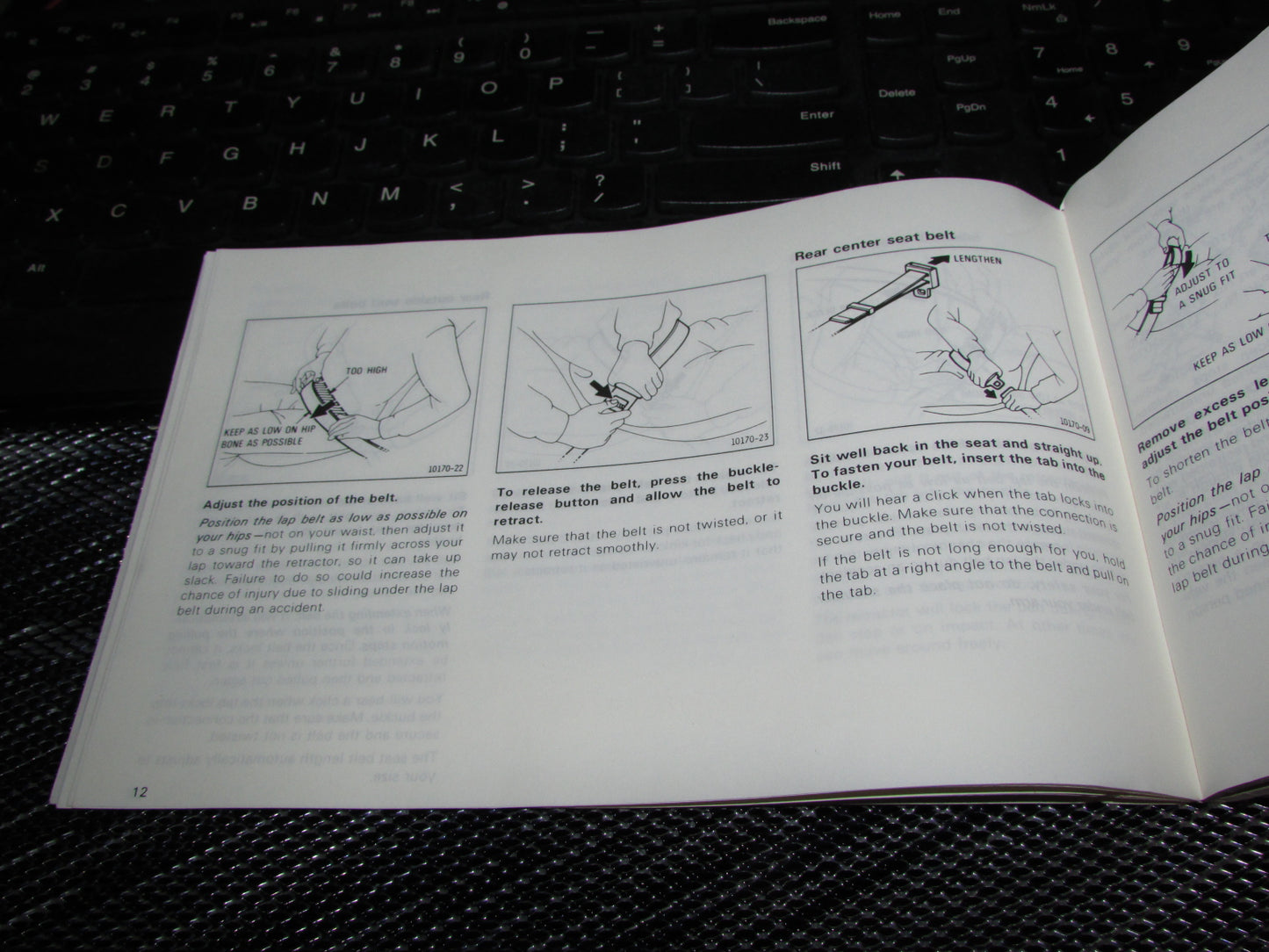Toyota Camry (1987) Owners Manual