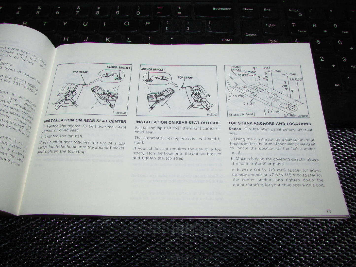Toyota Camry (1987) Owners Manual