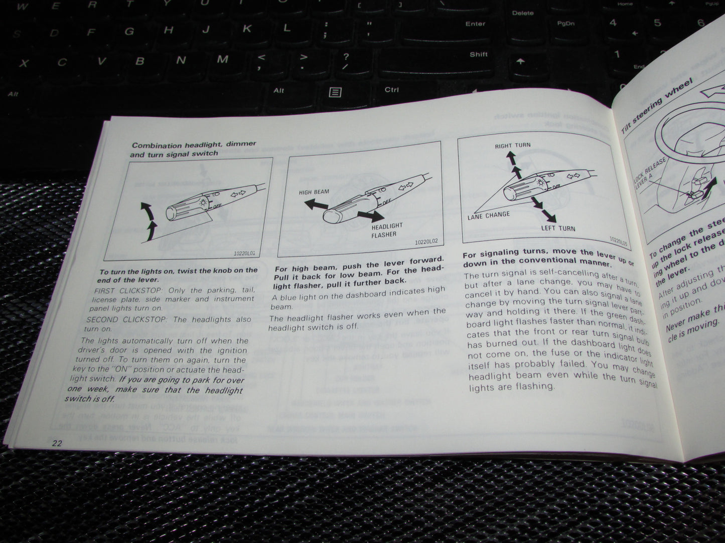 Toyota Camry (1987) Owners Manual