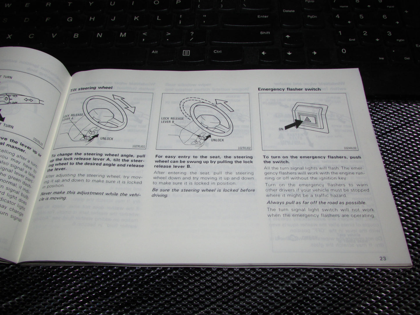 Toyota Camry (1987) Owners Manual