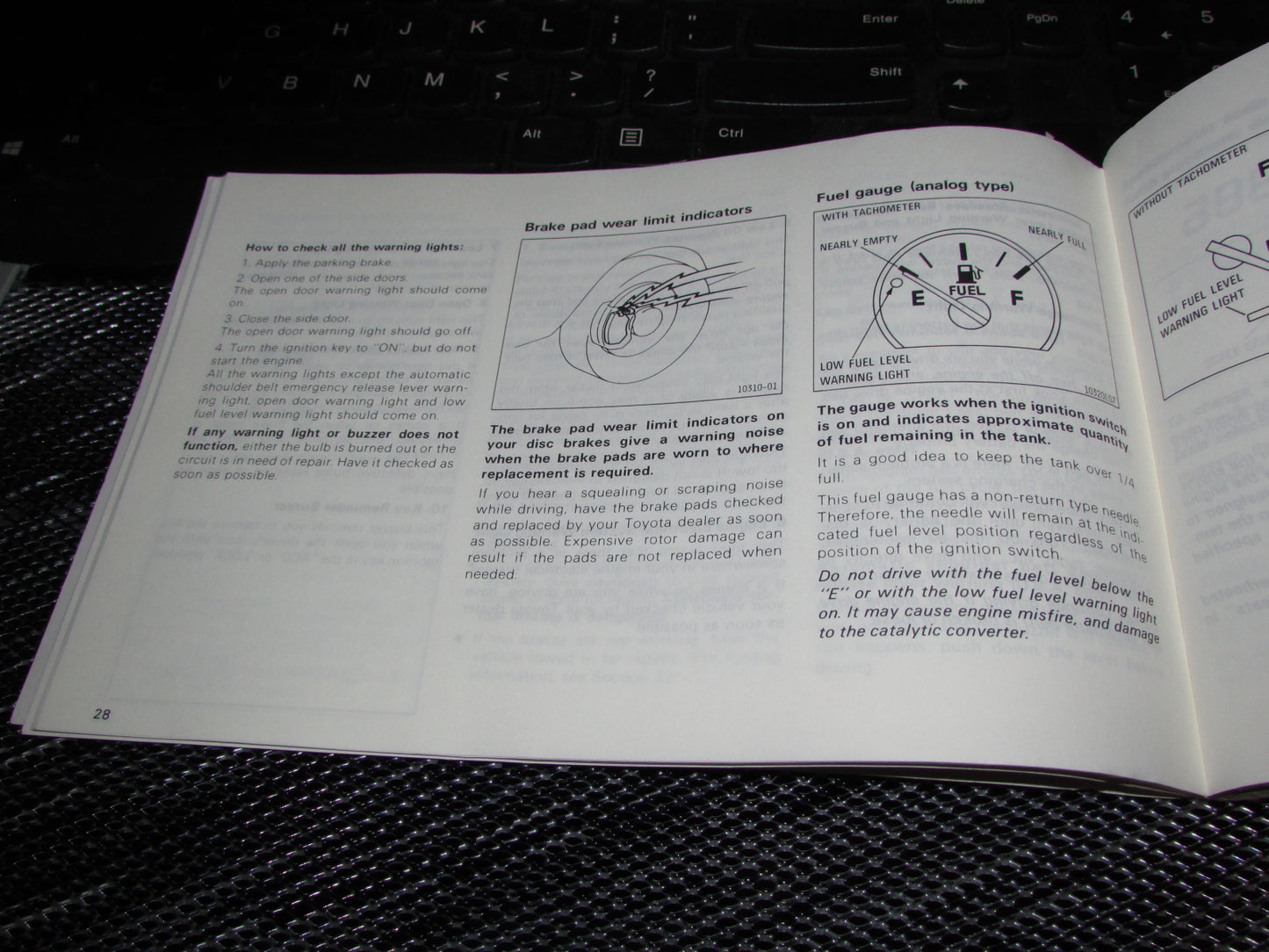 Toyota Camry (1987) Owners Manual