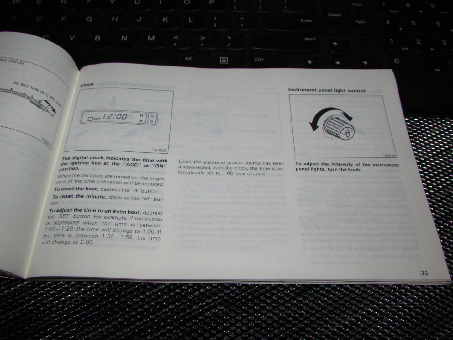Toyota Camry (1987) Owners Manual