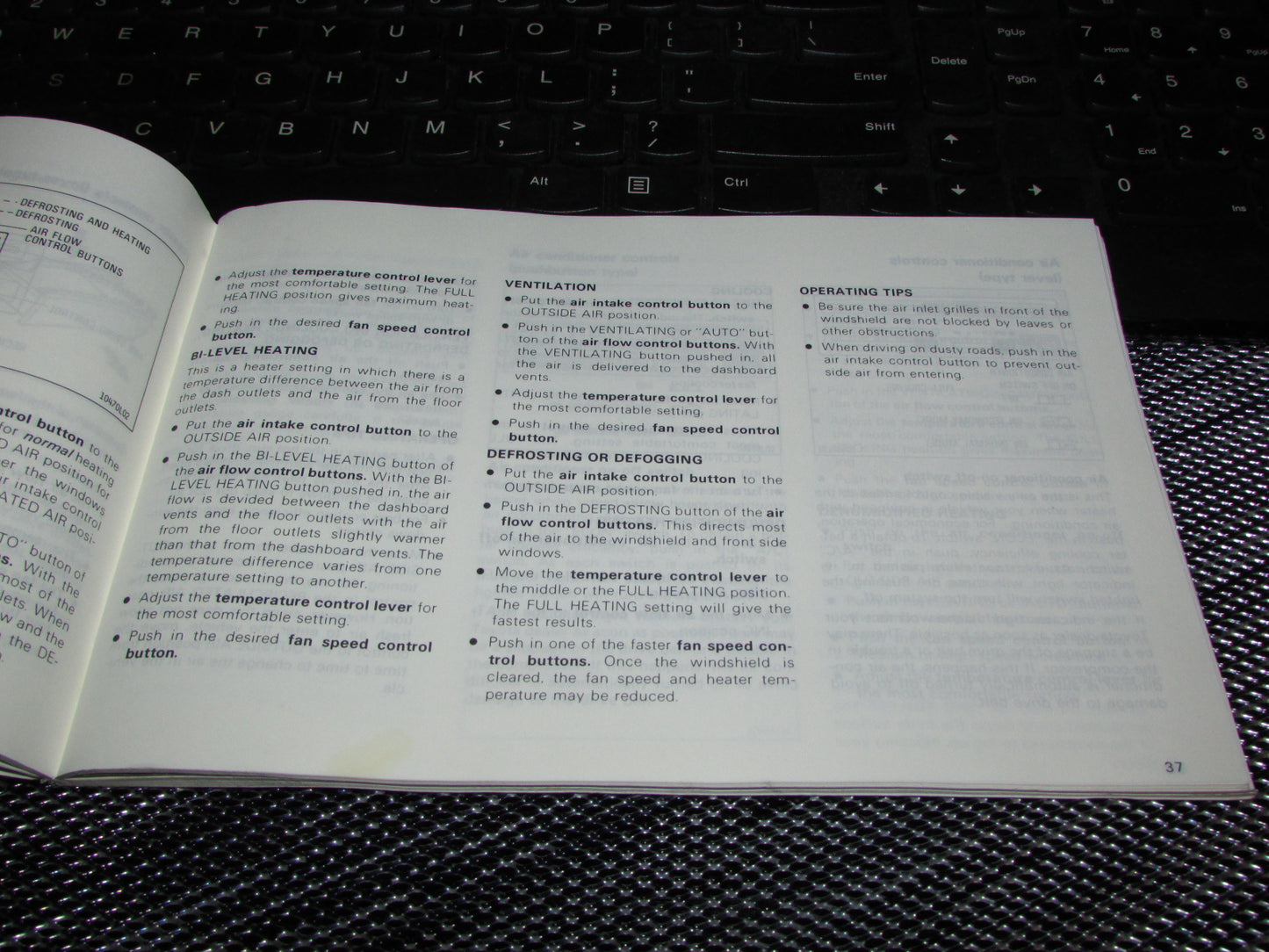 Toyota Camry (1987) Owners Manual