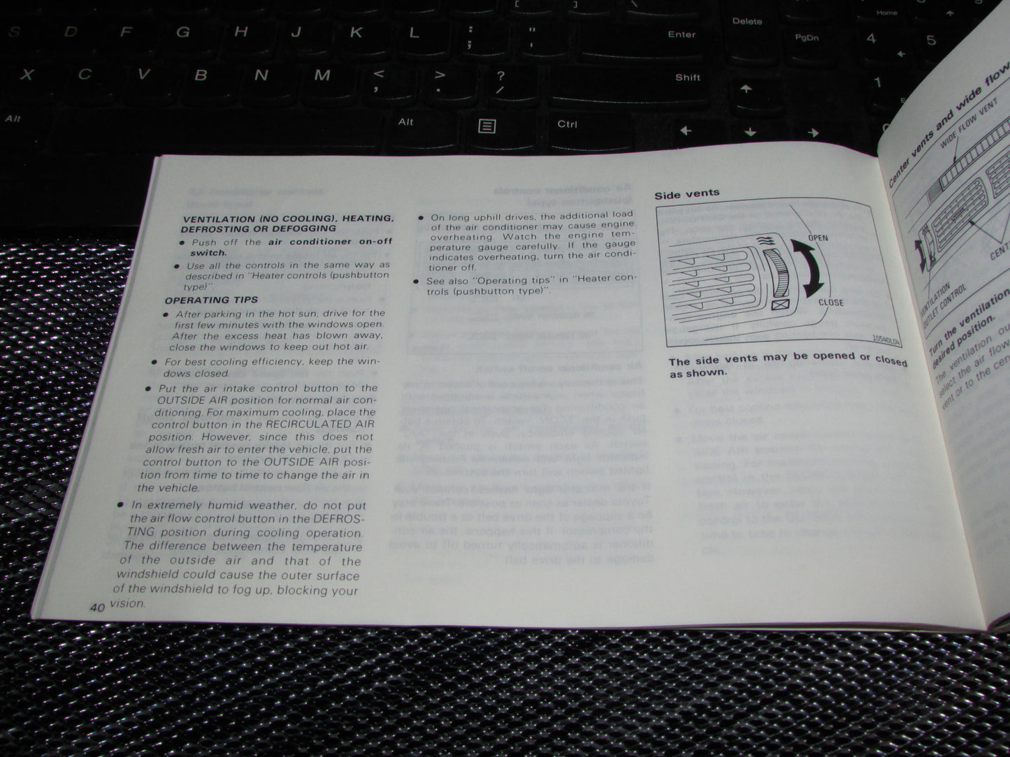 Toyota Camry (1987) Owners Manual