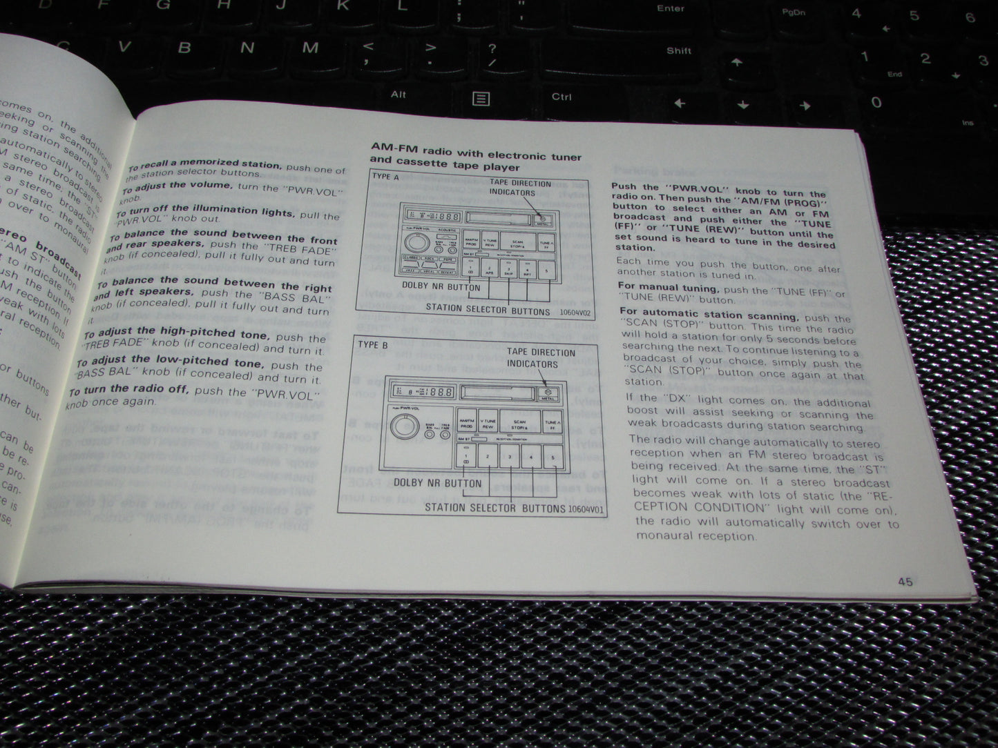 Toyota Camry (1987) Owners Manual