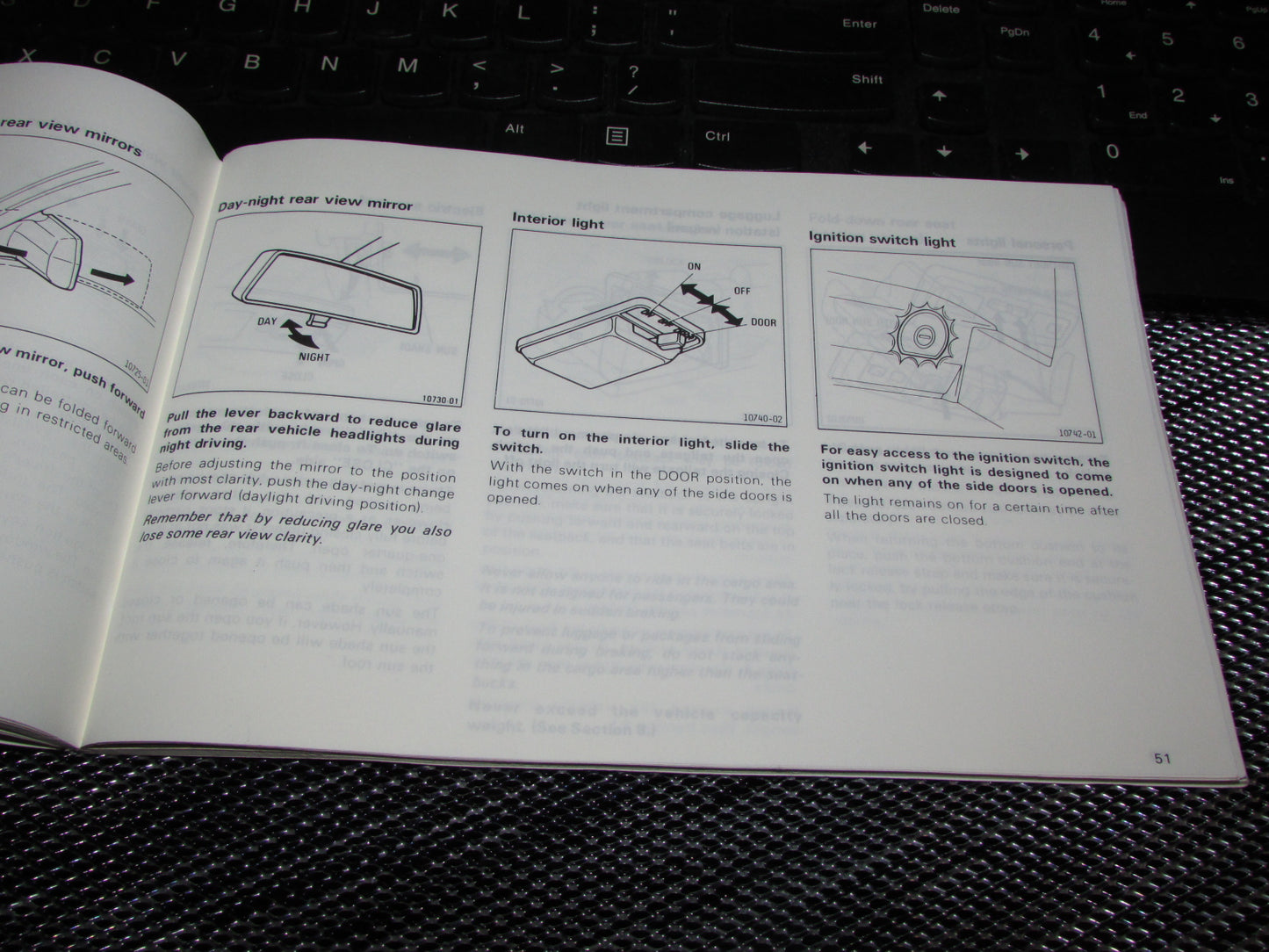 Toyota Camry (1987) Owners Manual