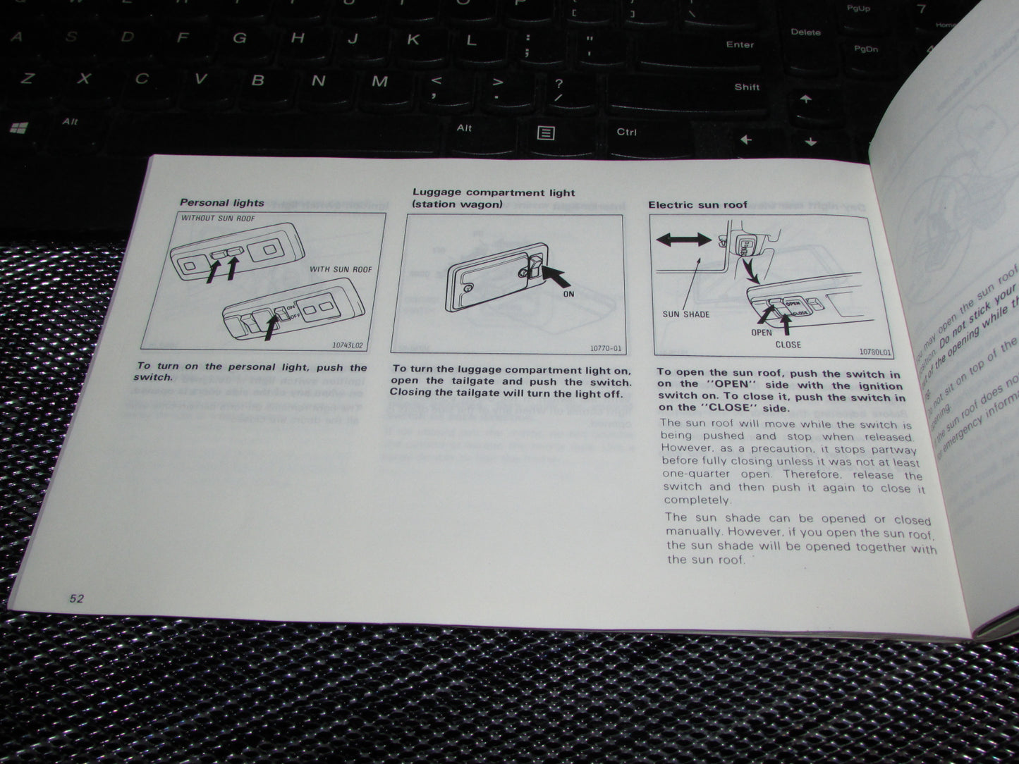 Toyota Camry (1987) Owners Manual