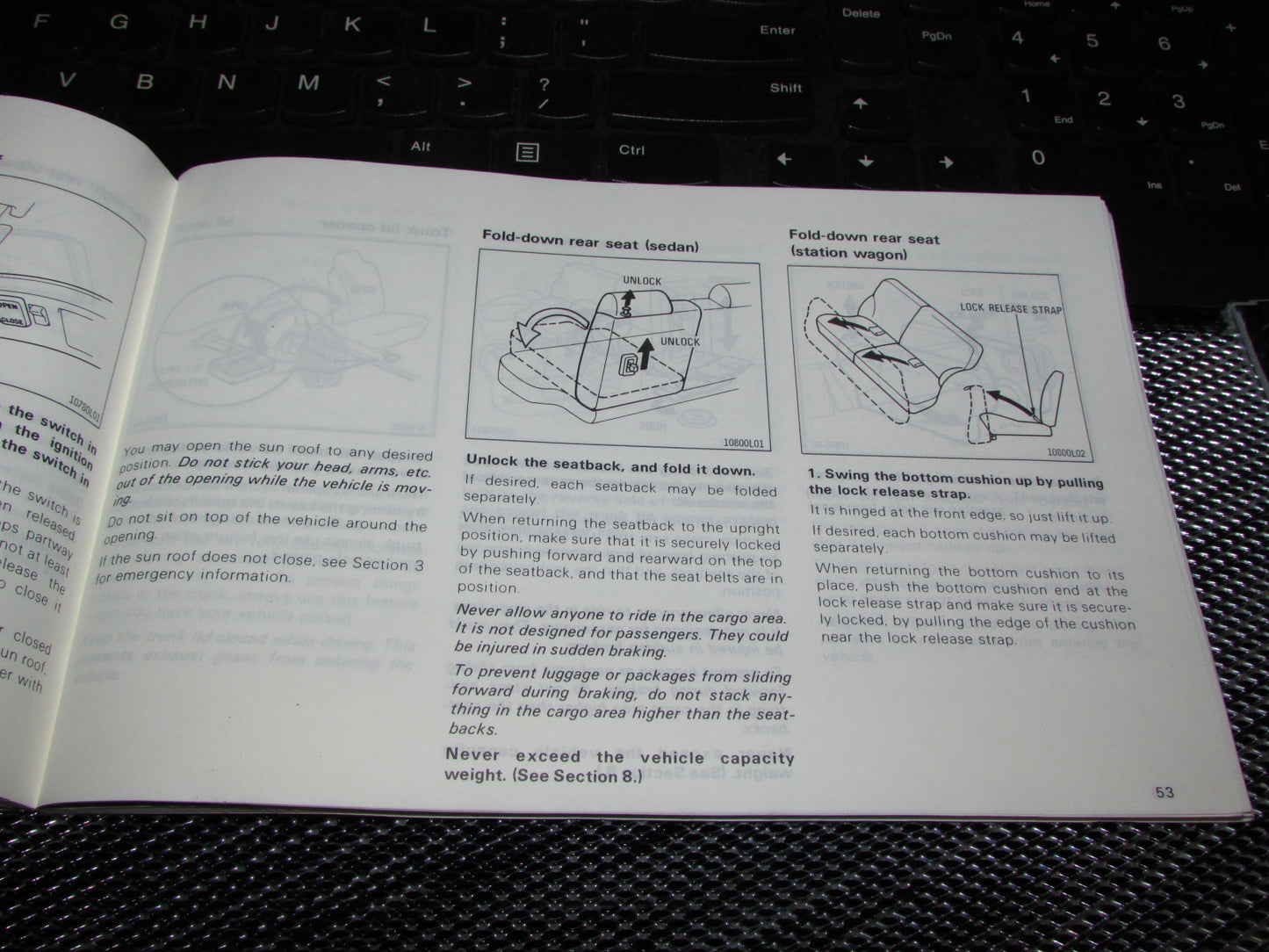 Toyota Camry (1987) Owners Manual