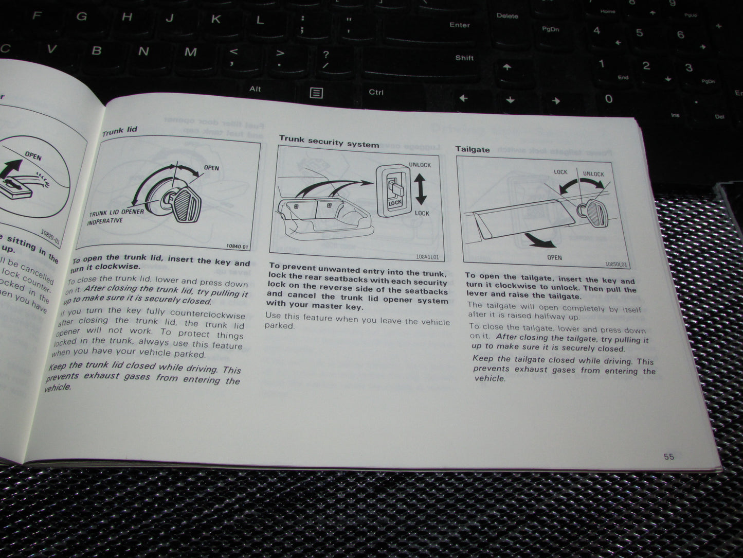 Toyota Camry (1987) Owners Manual