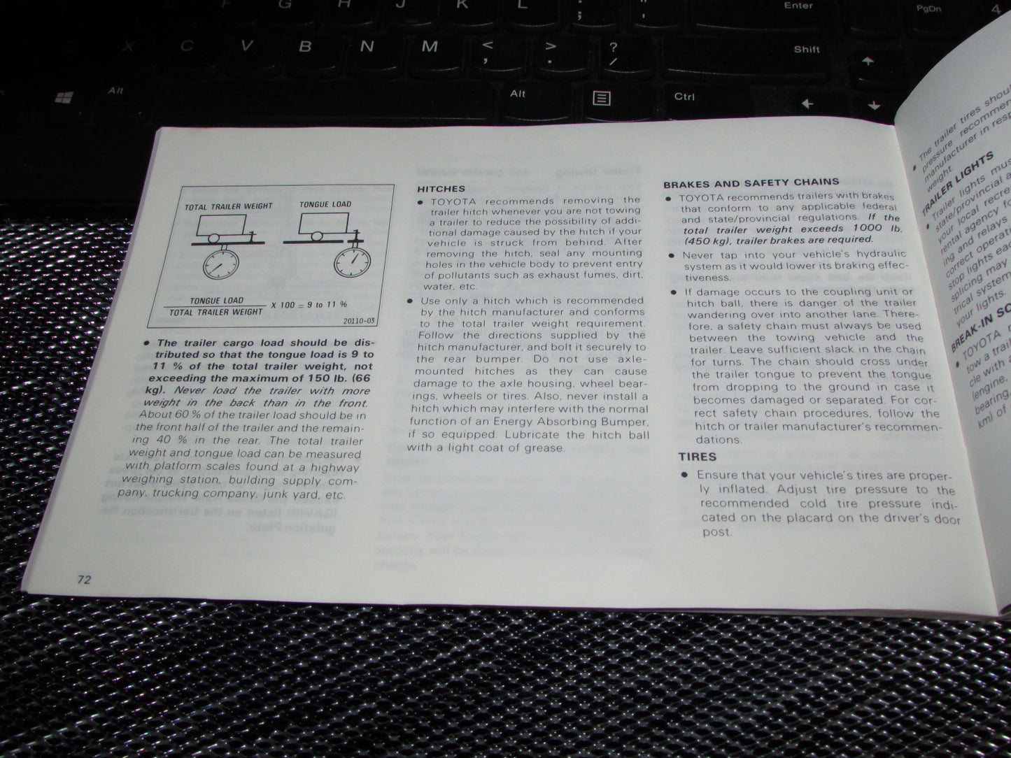 Toyota Camry (1987) Owners Manual