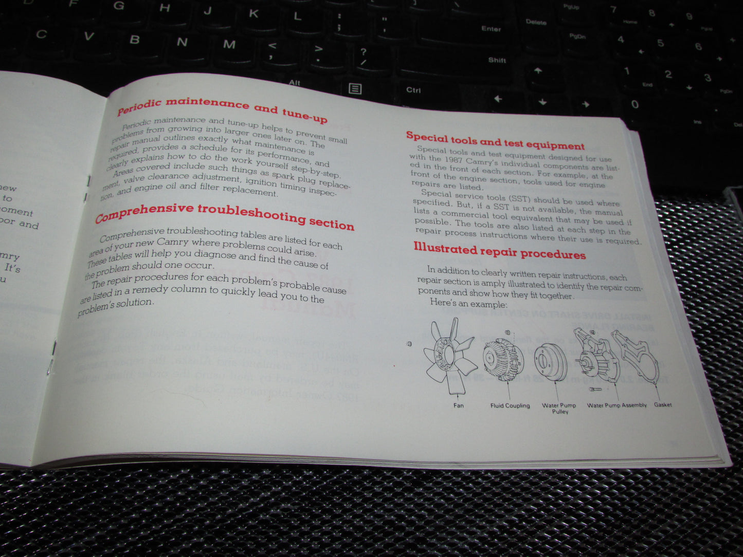 Toyota Camry (1987) Owners Manual