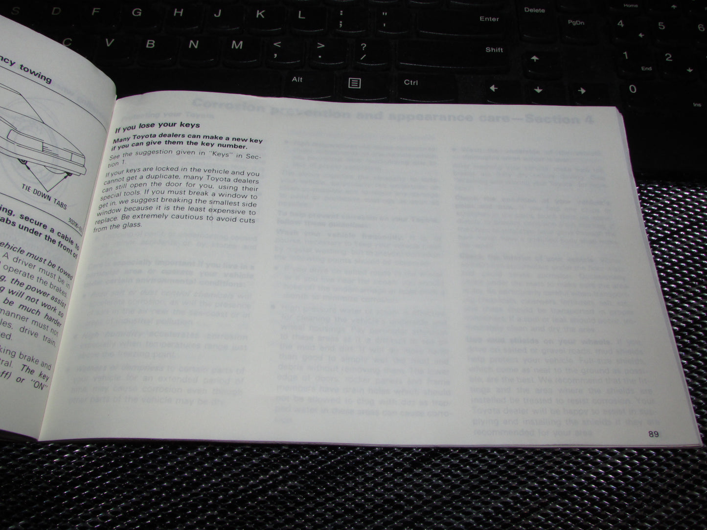 Toyota Camry (1987) Owners Manual