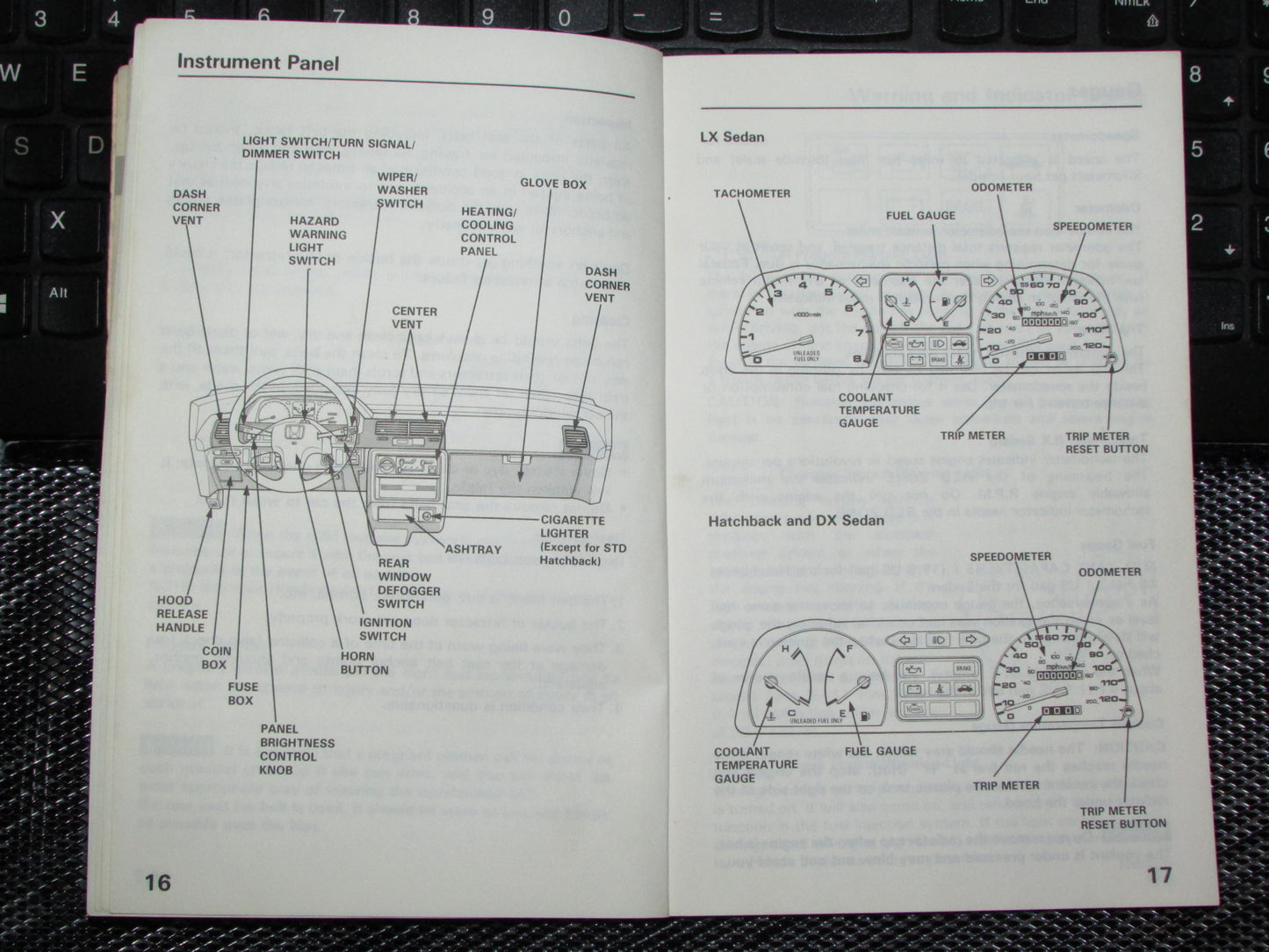 Honda Civic (1988) Owners Manual