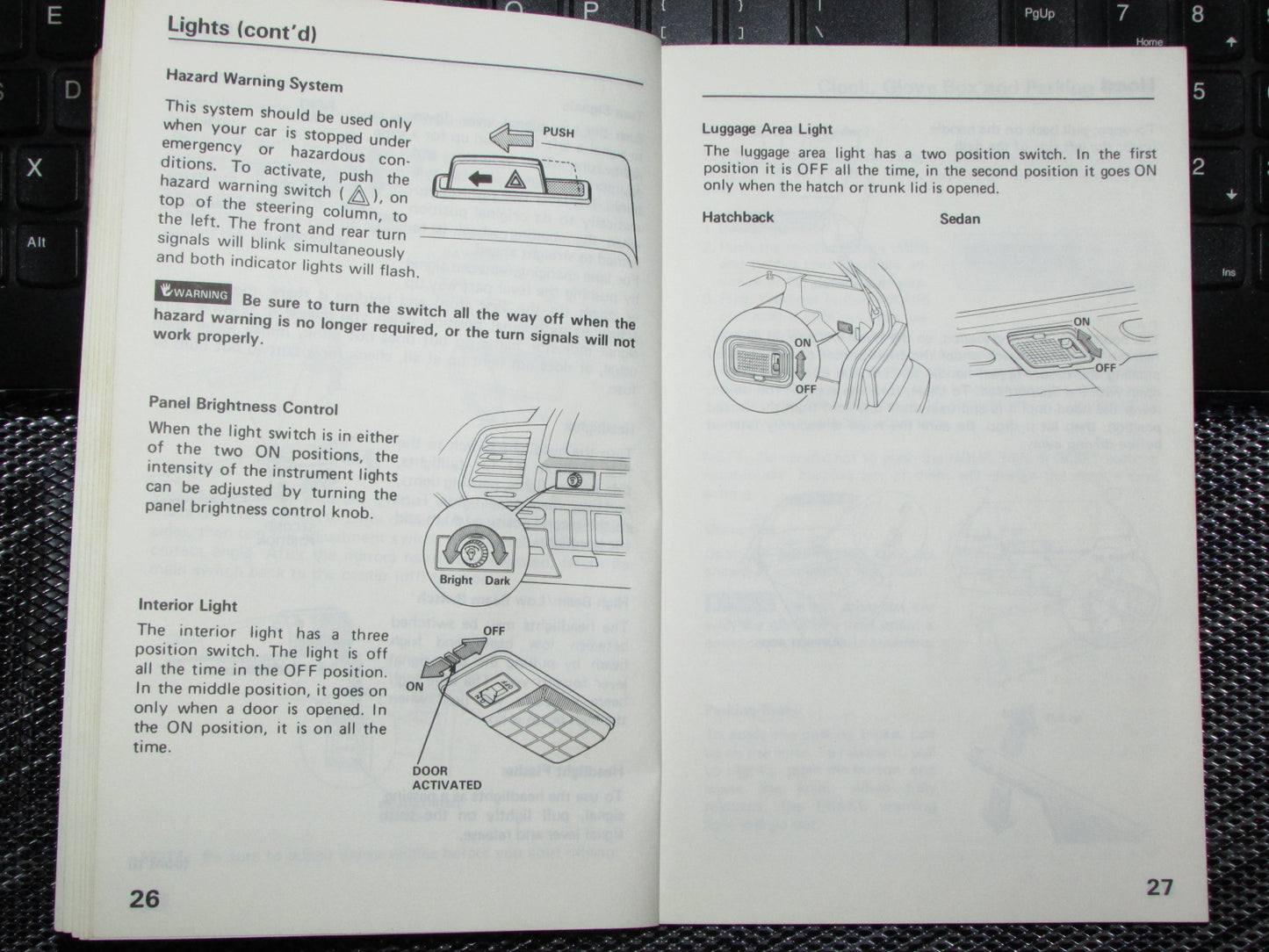 Honda Civic (1988) Owners Manual