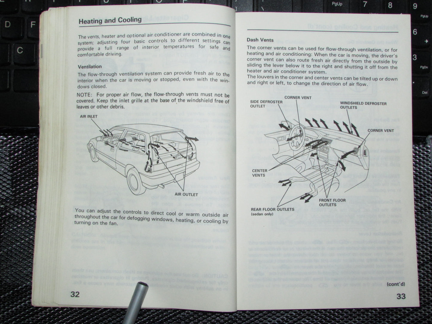 Honda Civic (1988) Owners Manual