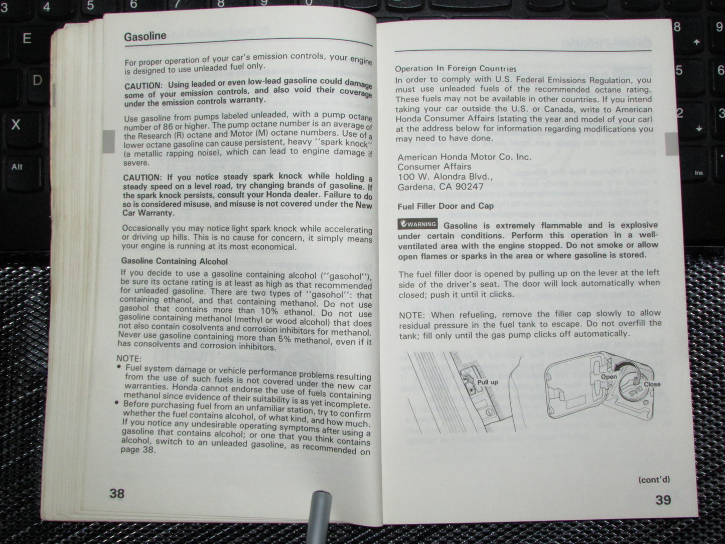 Honda Civic (1988) Owners Manual