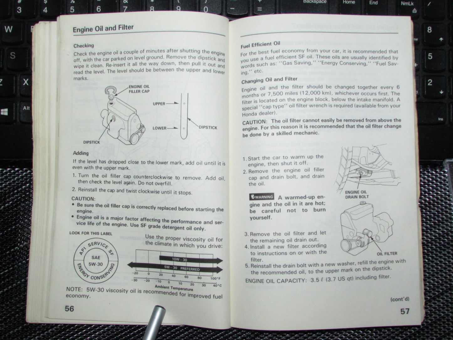 Honda Civic (1988) Owners Manual
