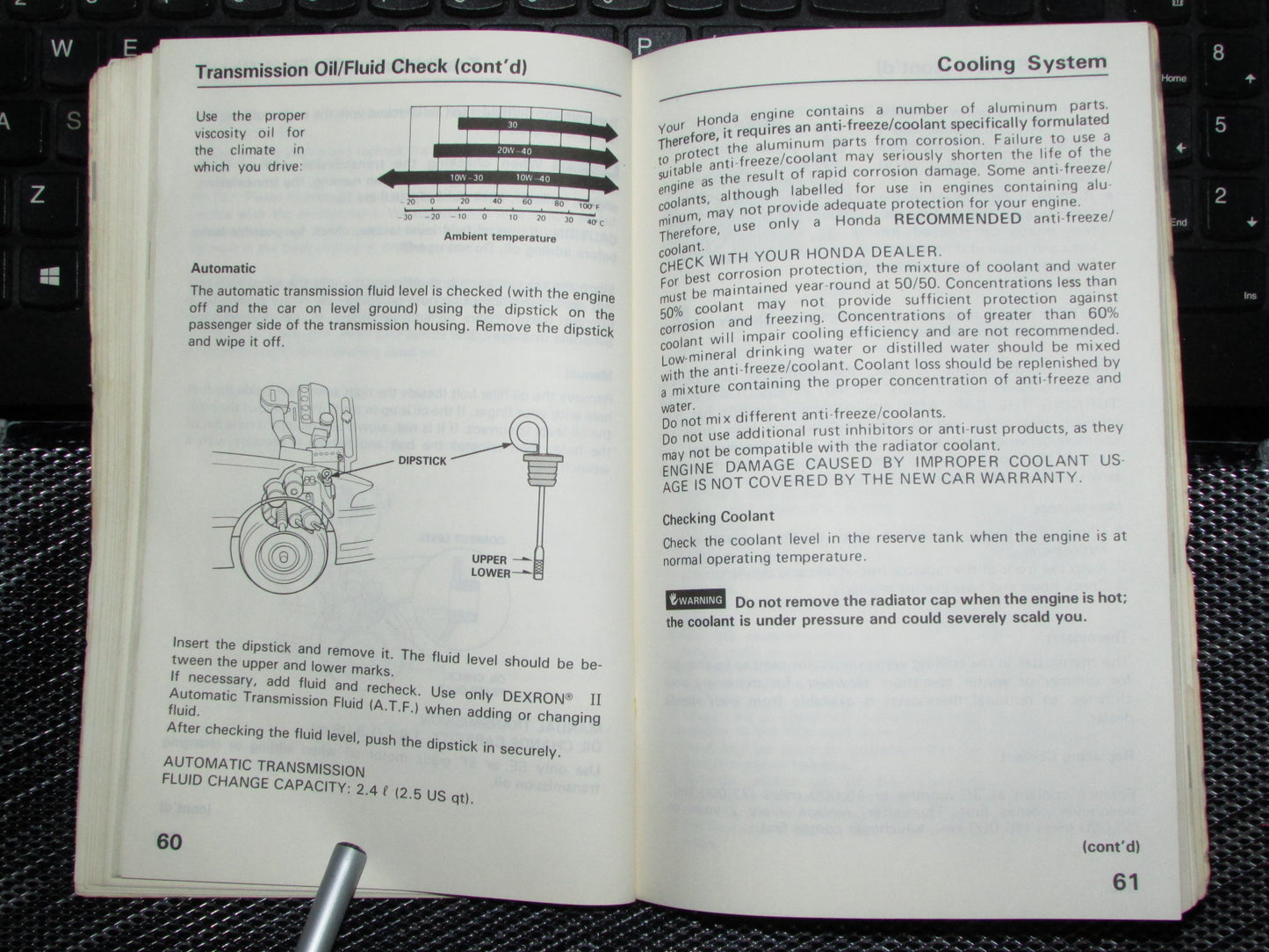 Honda Civic (1988) Owners Manual