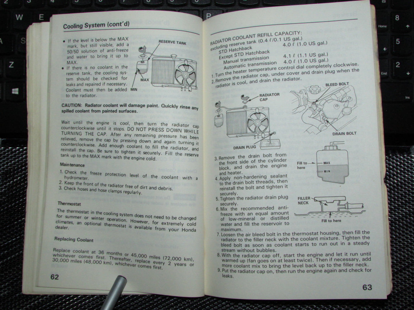 Honda Civic (1988) Owners Manual