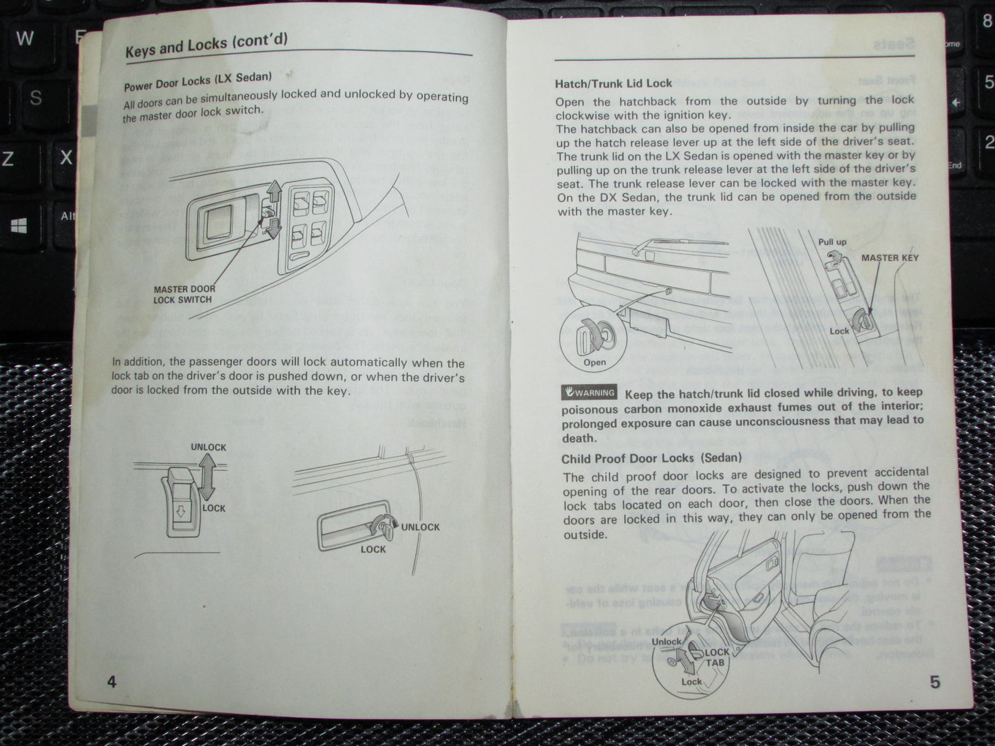 Honda Civic (1988) Owners Manual