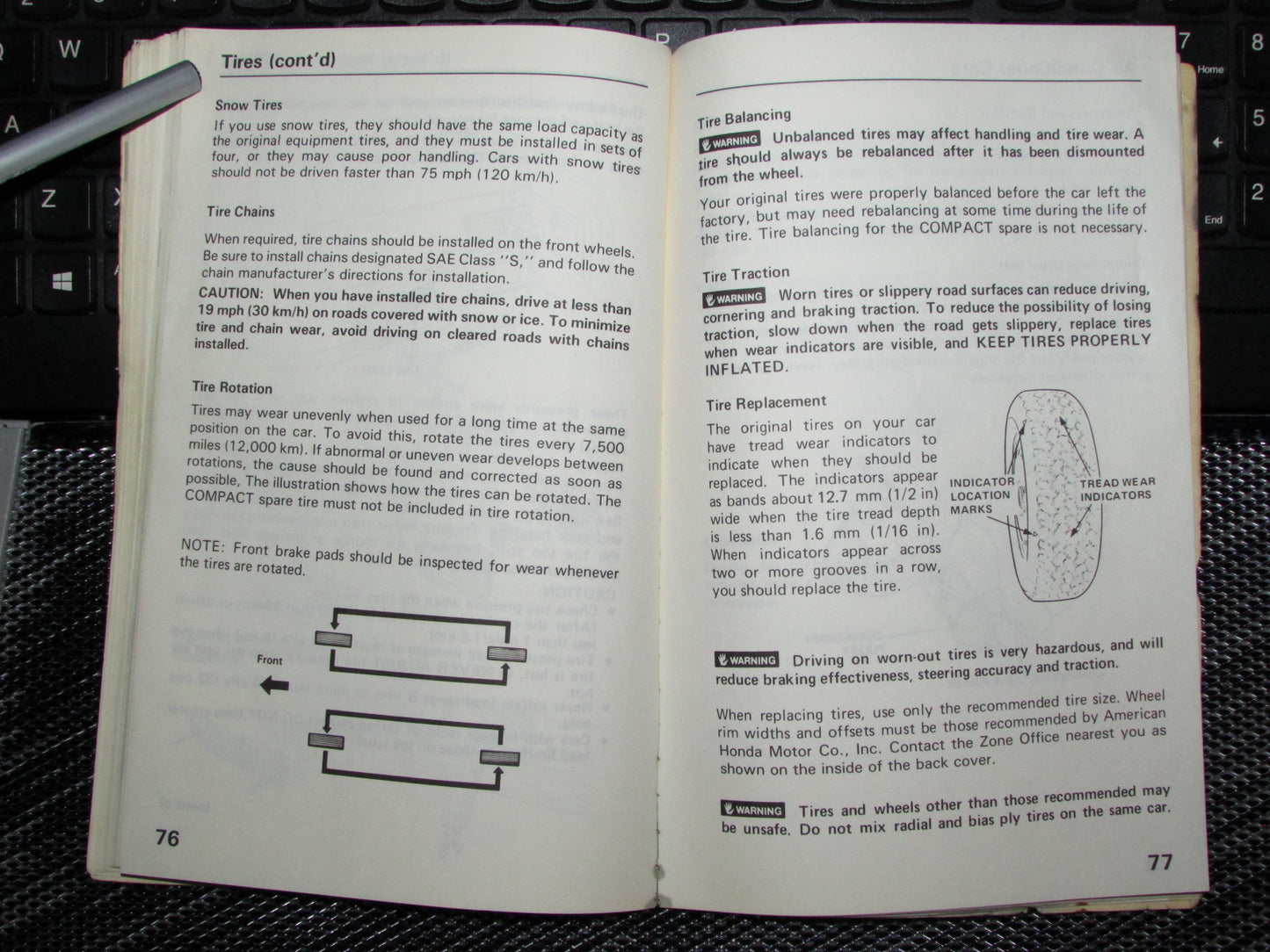 Honda Civic (1988) Owners Manual