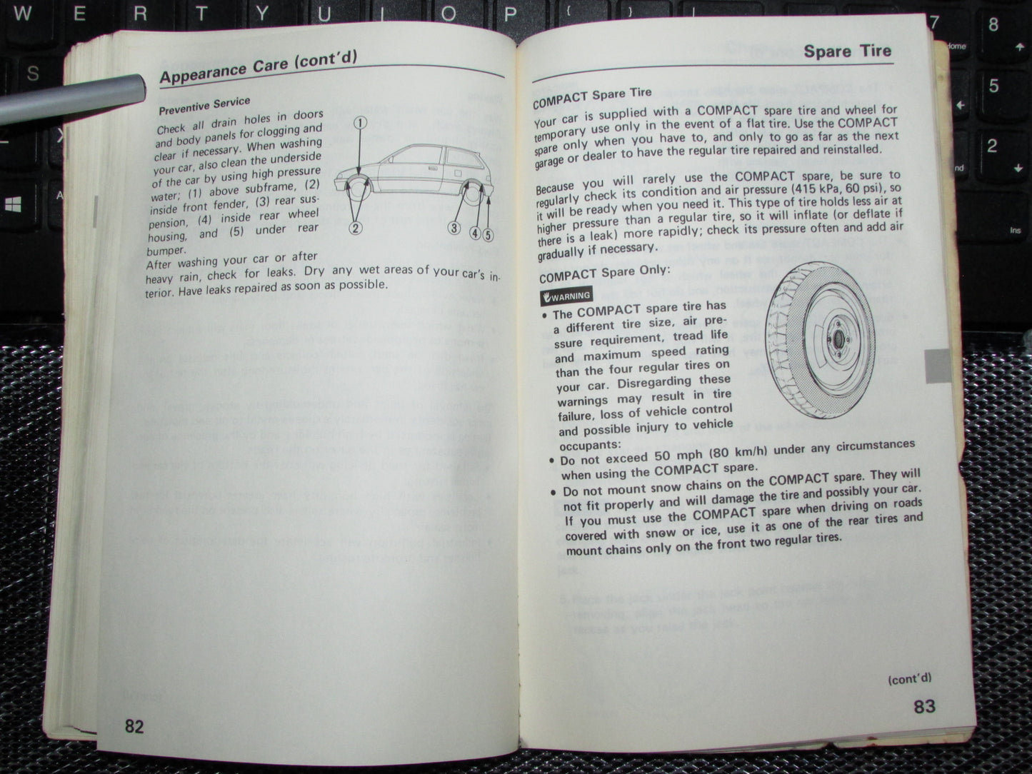 Honda Civic (1988) Owners Manual