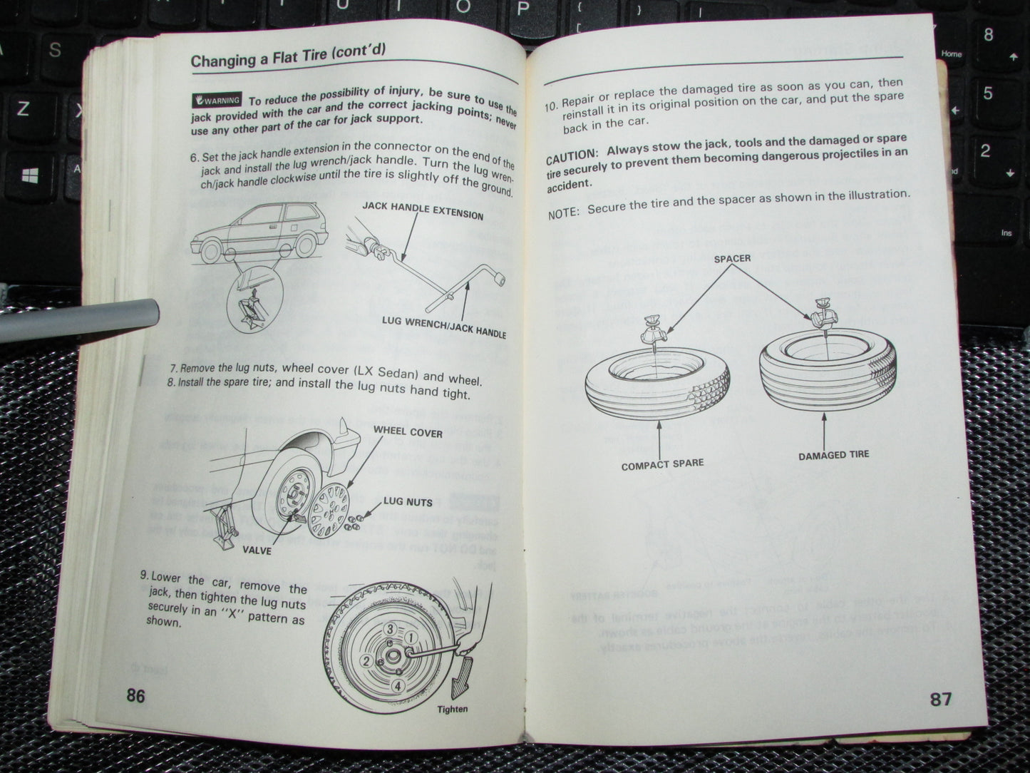Honda Civic (1988) Owners Manual