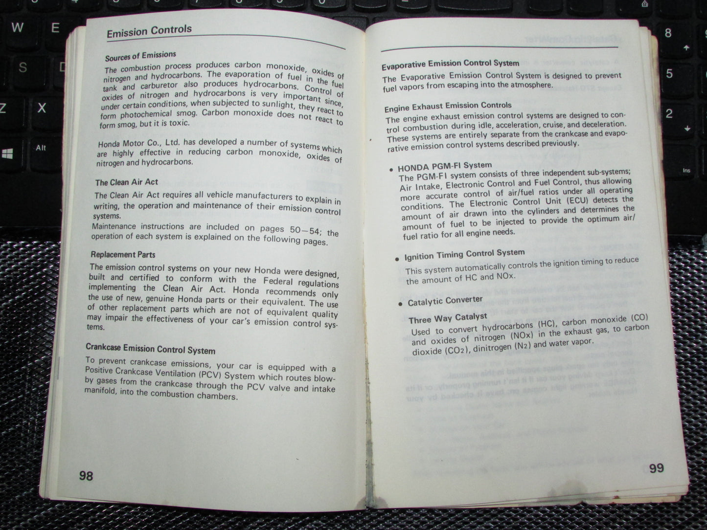 Honda Civic (1988) Owners Manual