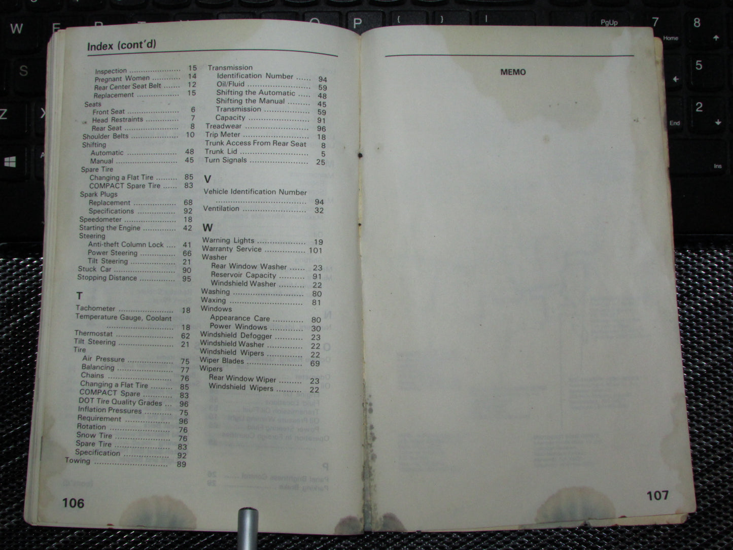 Honda Civic (1988) Owners Manual