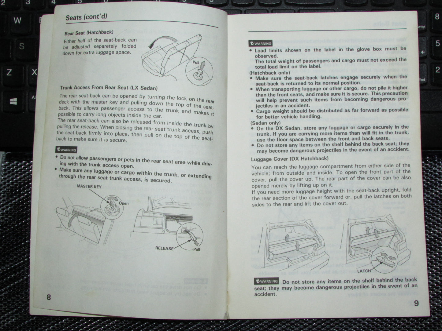 Honda Civic (1988) Owners Manual