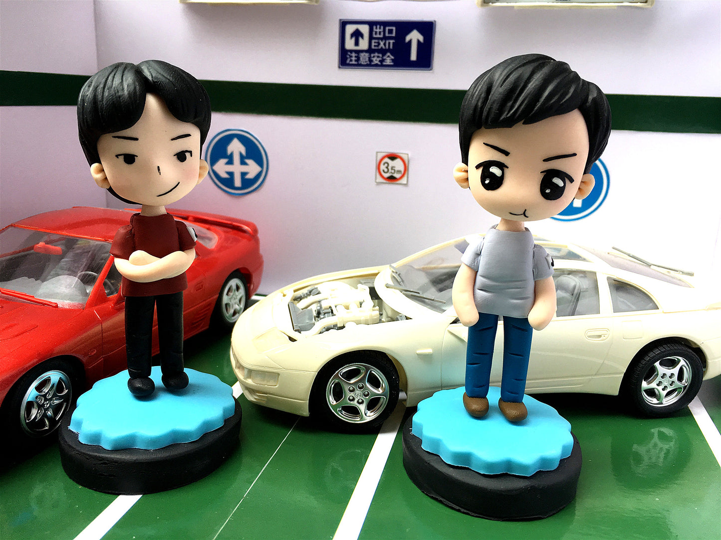 AP1 Character Cartoon Model Figures CK 3000GT VS MC 300ZX