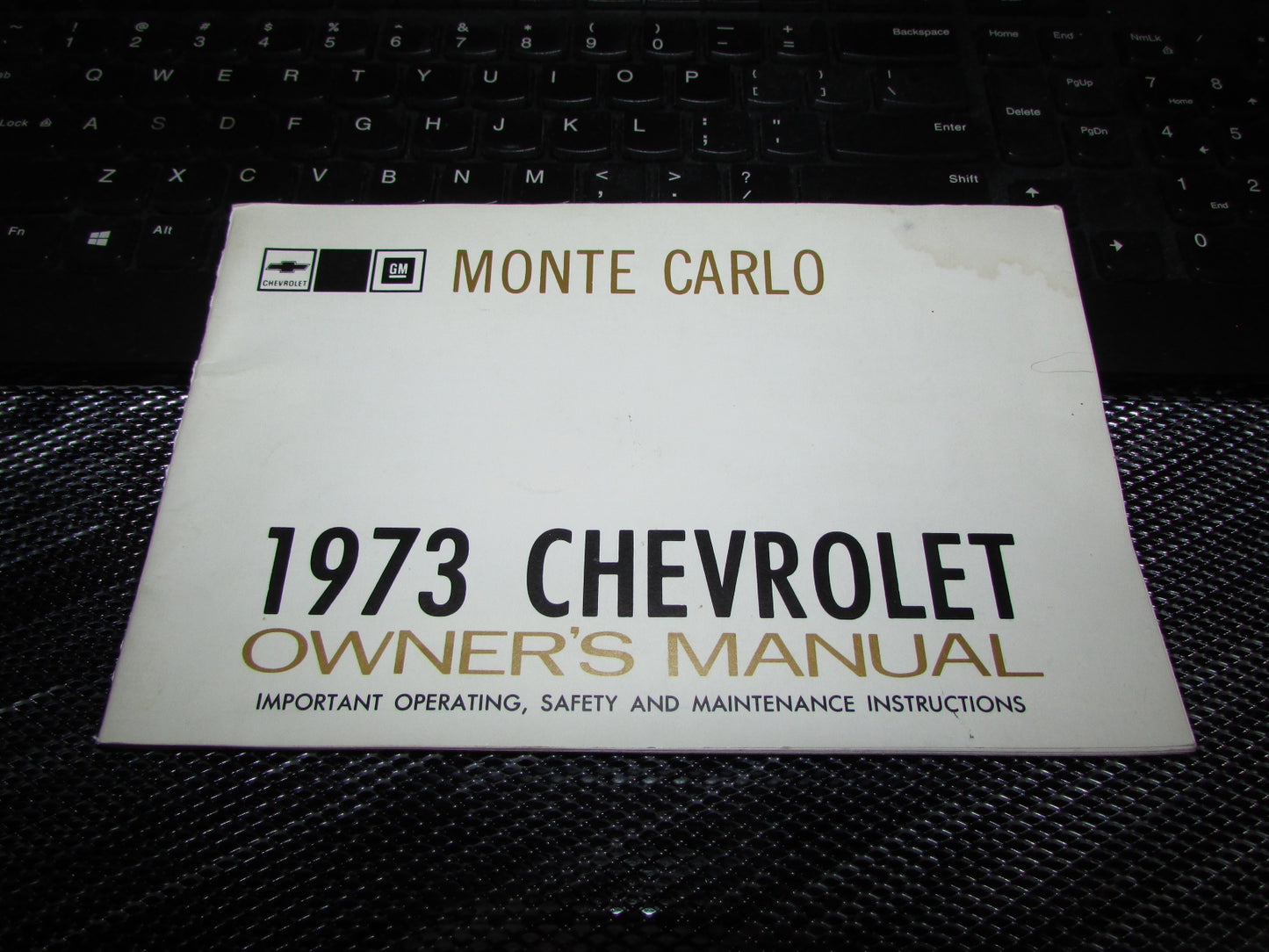 Chevrolet Monte Carlo (1973) Owners Manual