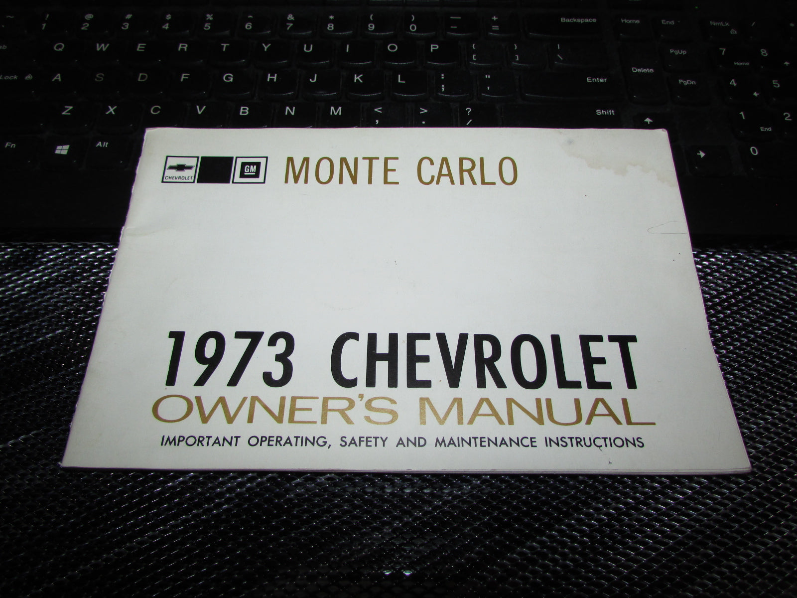 Chevrolet Monte Carlo (1973) Owners Manual