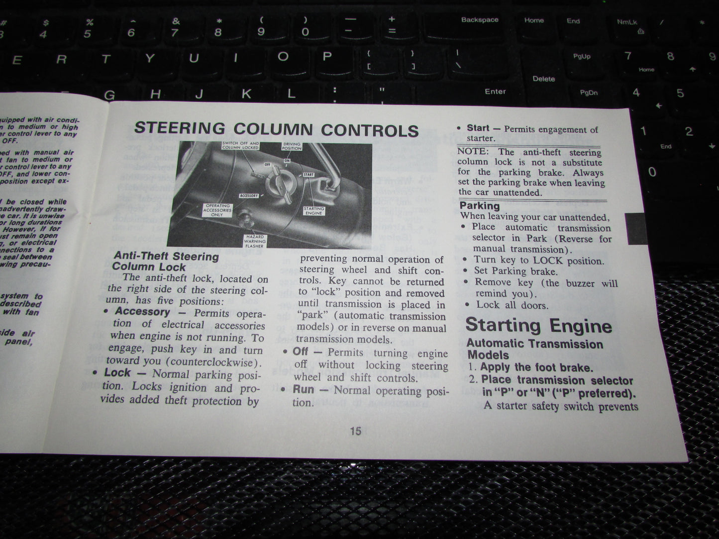 Chevrolet Monte Carlo (1973) Owners Manual