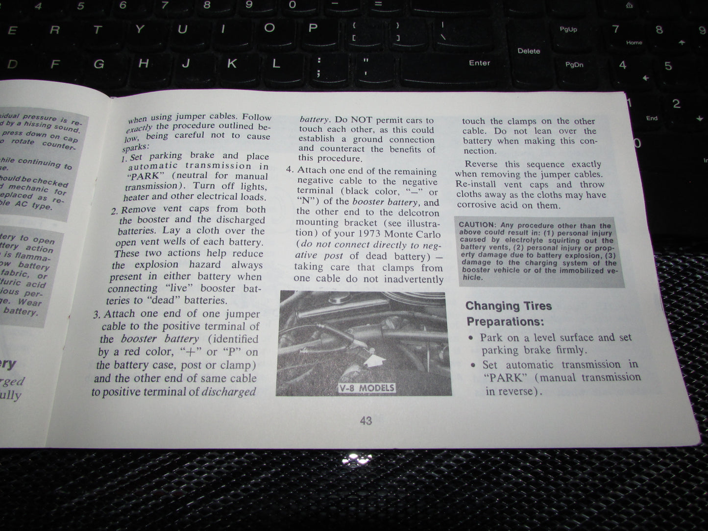 Chevrolet Monte Carlo (1973) Owners Manual