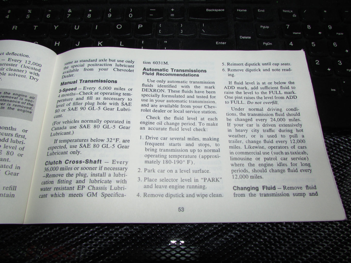 Chevrolet Monte Carlo (1973) Owners Manual