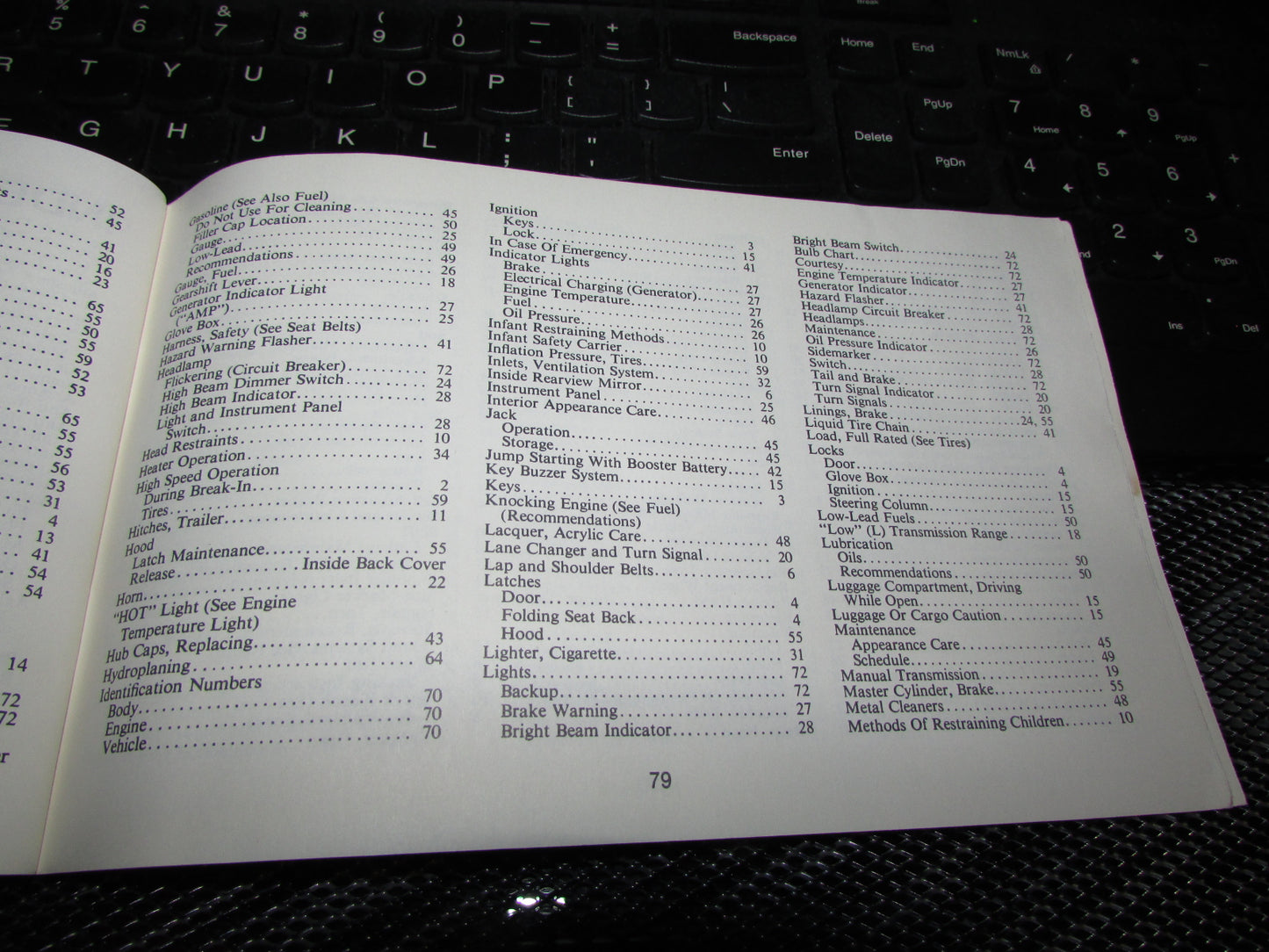 Chevrolet Monte Carlo (1973) Owners Manual