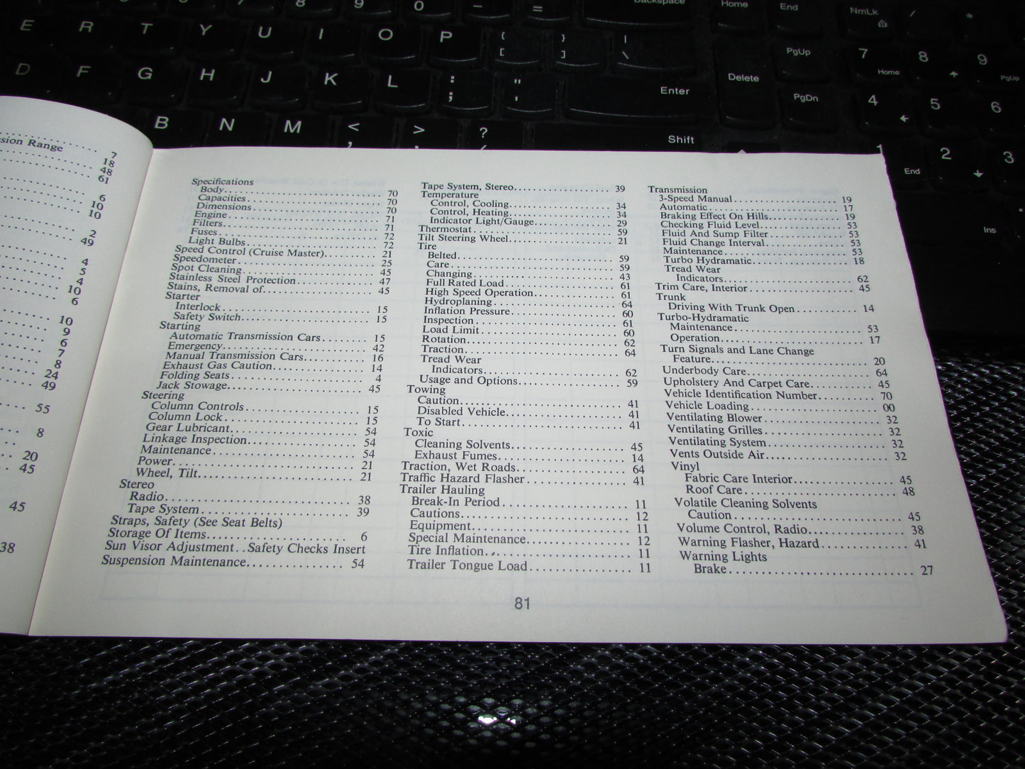 Chevrolet Monte Carlo (1973) Owners Manual