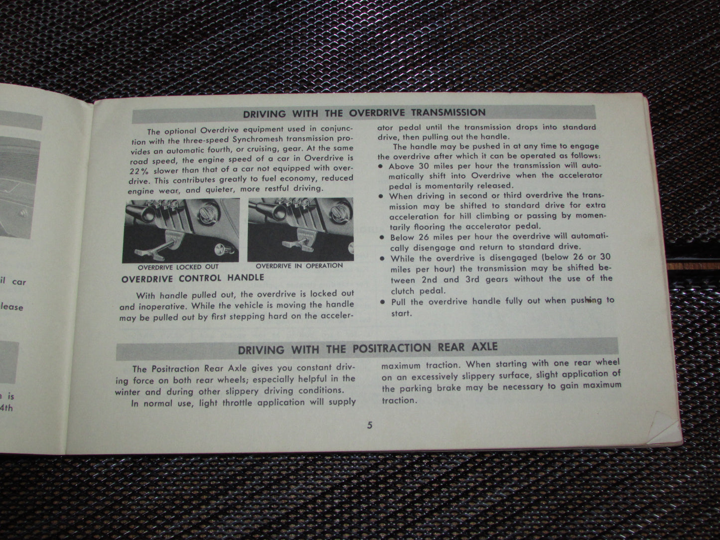 Chevrolet Passenger Car (1961) Owners Manual
