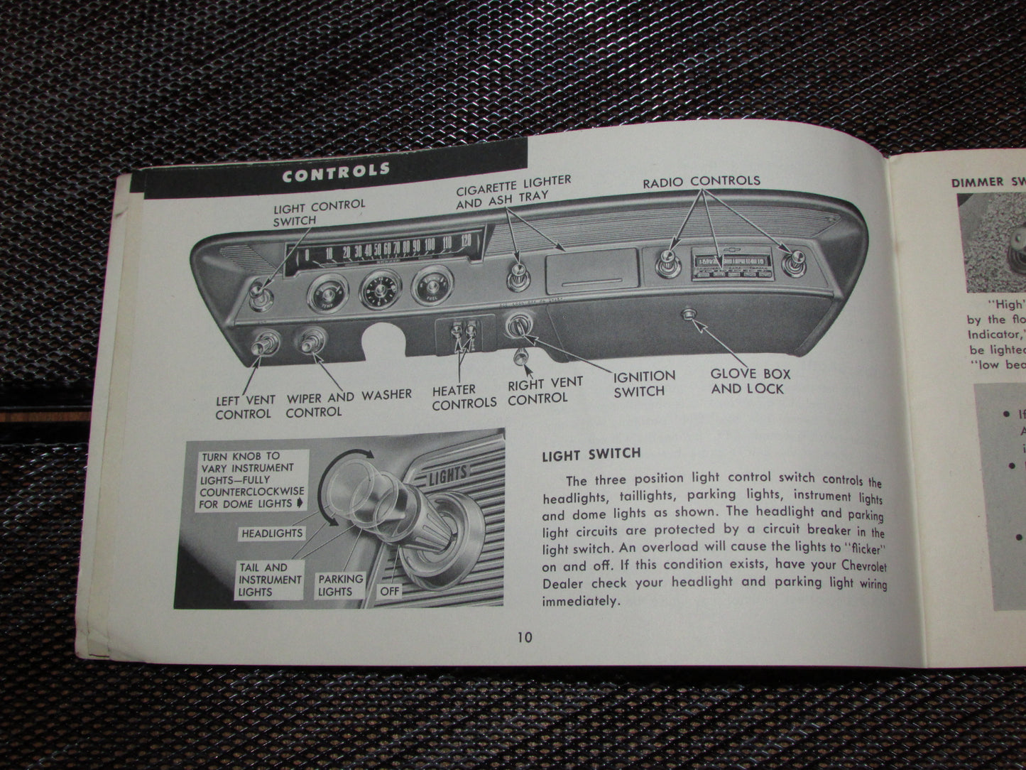 Chevrolet Passenger Car (1961) Owners Manual
